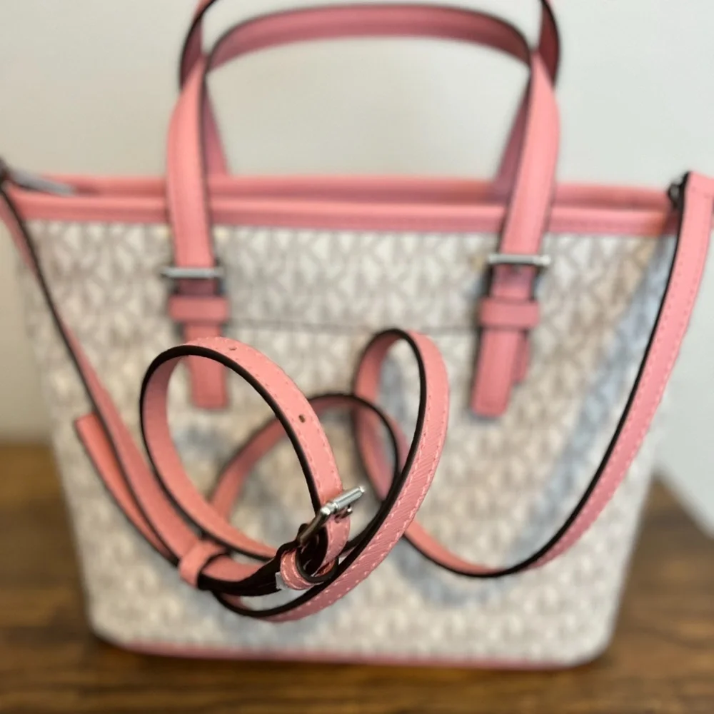 Michael Kors Mini Bag in Pink and Cream - Picture 5 of 5
